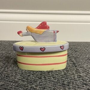 Russ Angel Joy Trinket Dish Oval Pastels Jewelry holder